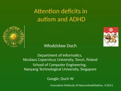 Attention deficits in  autism