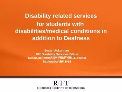 Disability  related services