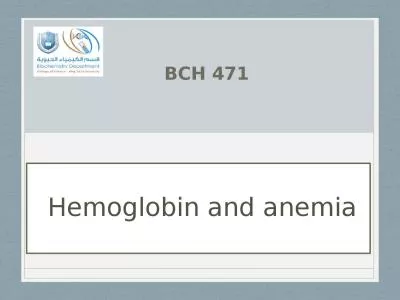 Hemoglobin and anemia BCH