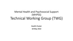 PPT-Mental Health and Psychosocial Support (MHPSS)