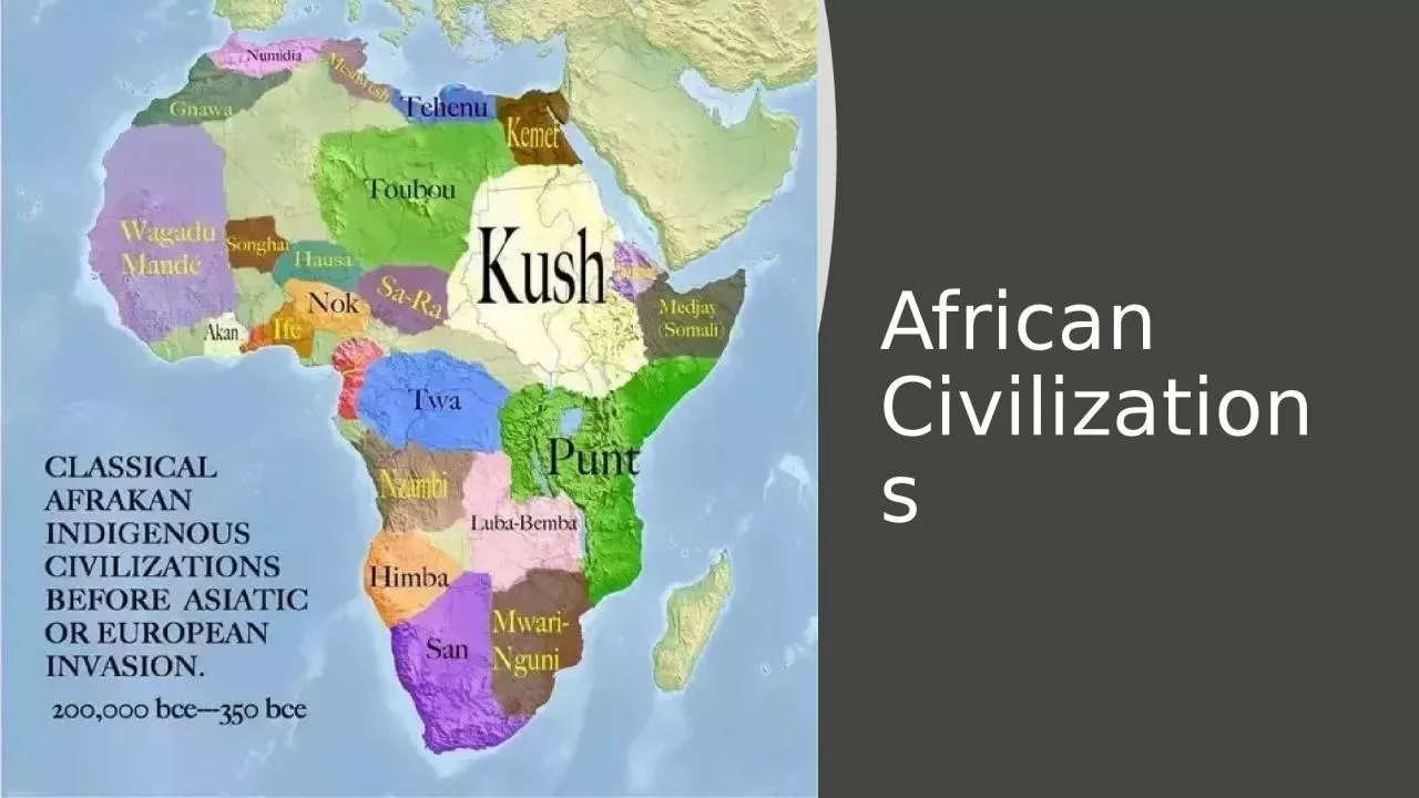 PPT-African Civilizations Kingdom of Egypt