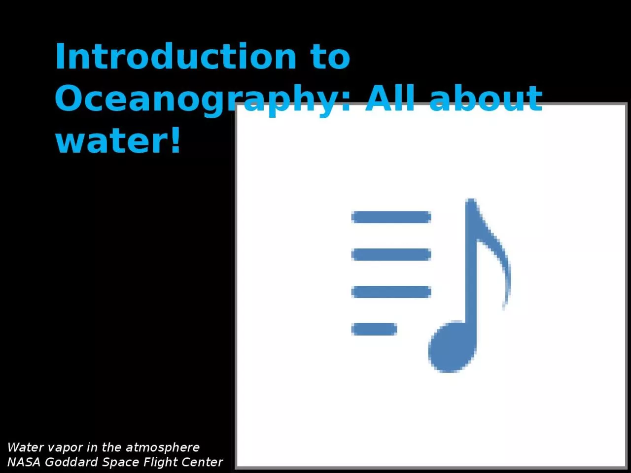 PPT-Water vapor in the atmosphere