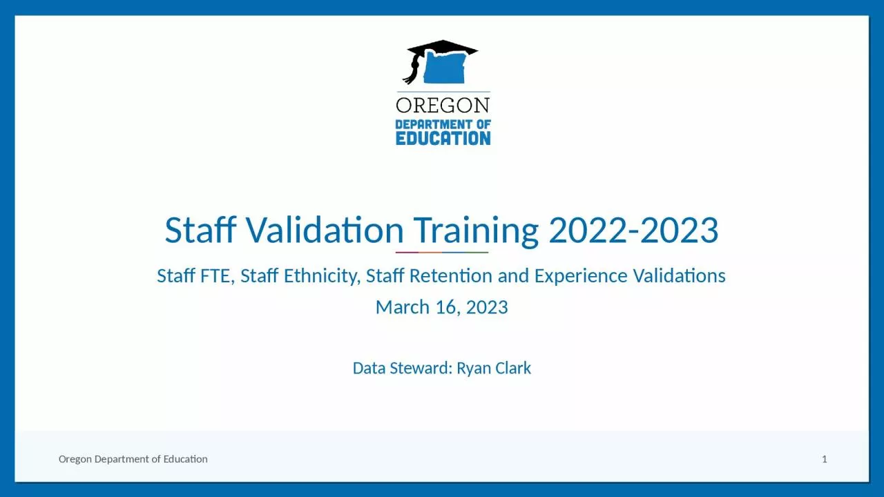 PPT-Staff Validation Training 2022-2023