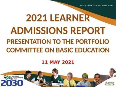 2021 LEARNER ADMISSIONS REPORT