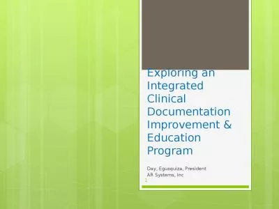Exploring an Integrated Clinical Documentation Improvement & Education Program