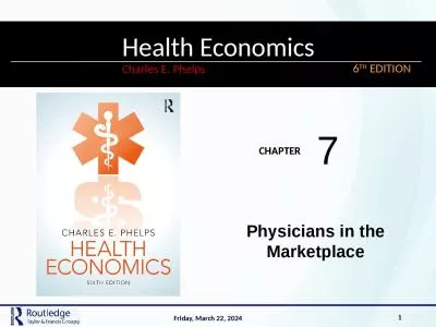 Physicians in the Marketplace