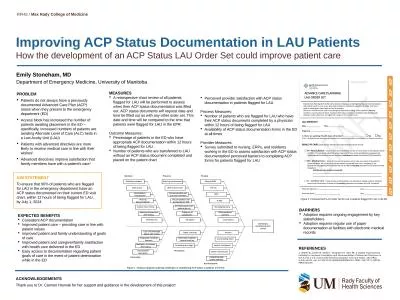 Improving ACP Status Documentation in LAU Patients