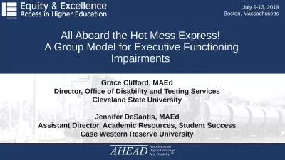 Grace Clifford,  MAEd Director, Office of Disability and Testing