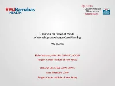 Planning for Peace of Mind