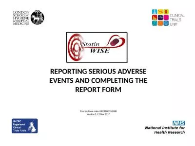 REPORTING  SERIOUS ADVERSE