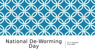 National De-Worming Day Dr. K.