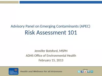 Advisory Panel on Emerging Contaminants (APEC