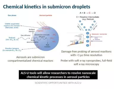 Chemical kinetics in submicron droplets