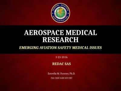 3-23-2016 REDAC SAS Estrella M. Forster, Ph.D.