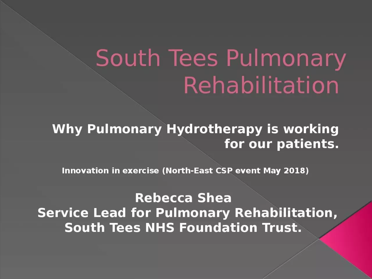 PPT-South Tees P ulmonary R