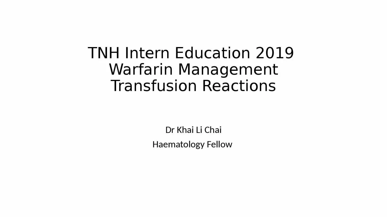 PPT-TNH Intern Education 2019