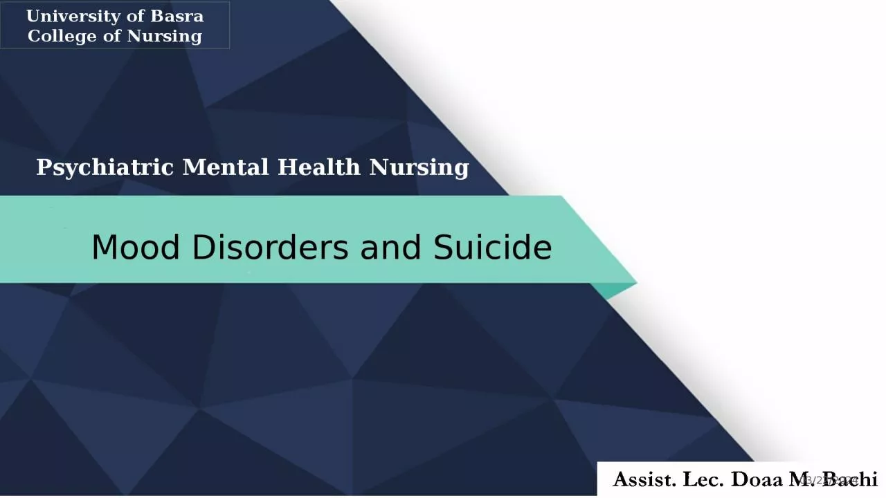 PPT-Mood Disorders and Suicide