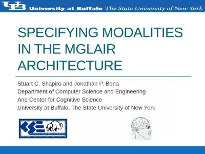 Specifying modalities in the