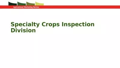 Specialty Crops Inspection Division