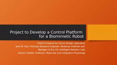 Project to Develop a  Control Platform