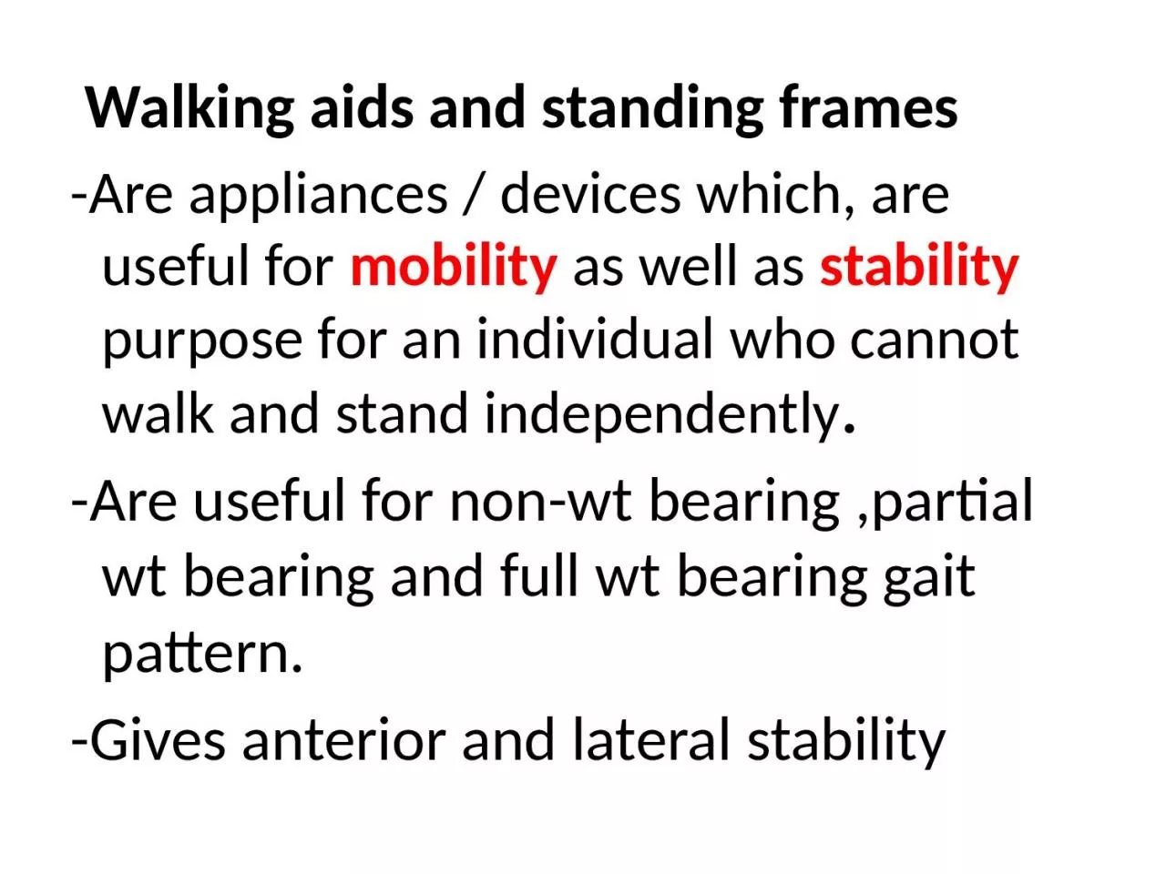 PPT-Walking aids and standing frames