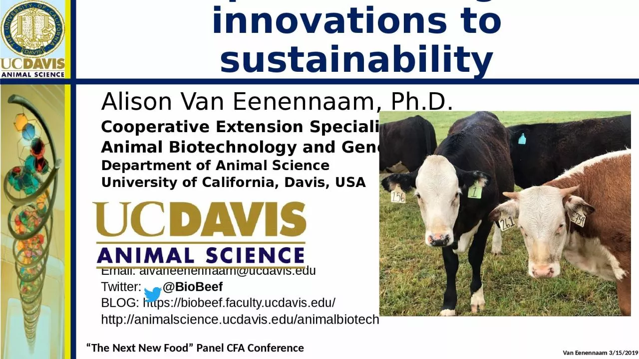 PPT-The importance of genetic innovations to sustainability