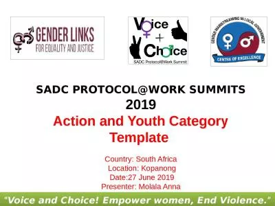 SADC PROTOCOL@WORK SUMMITS