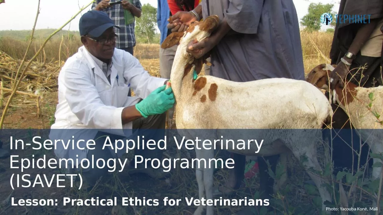 PPT-Lesson: Practical Ethics for Veterinarians