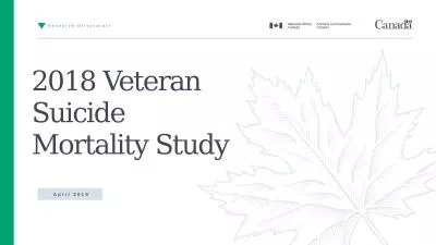 2018 Veteran Suicide Mortality Study