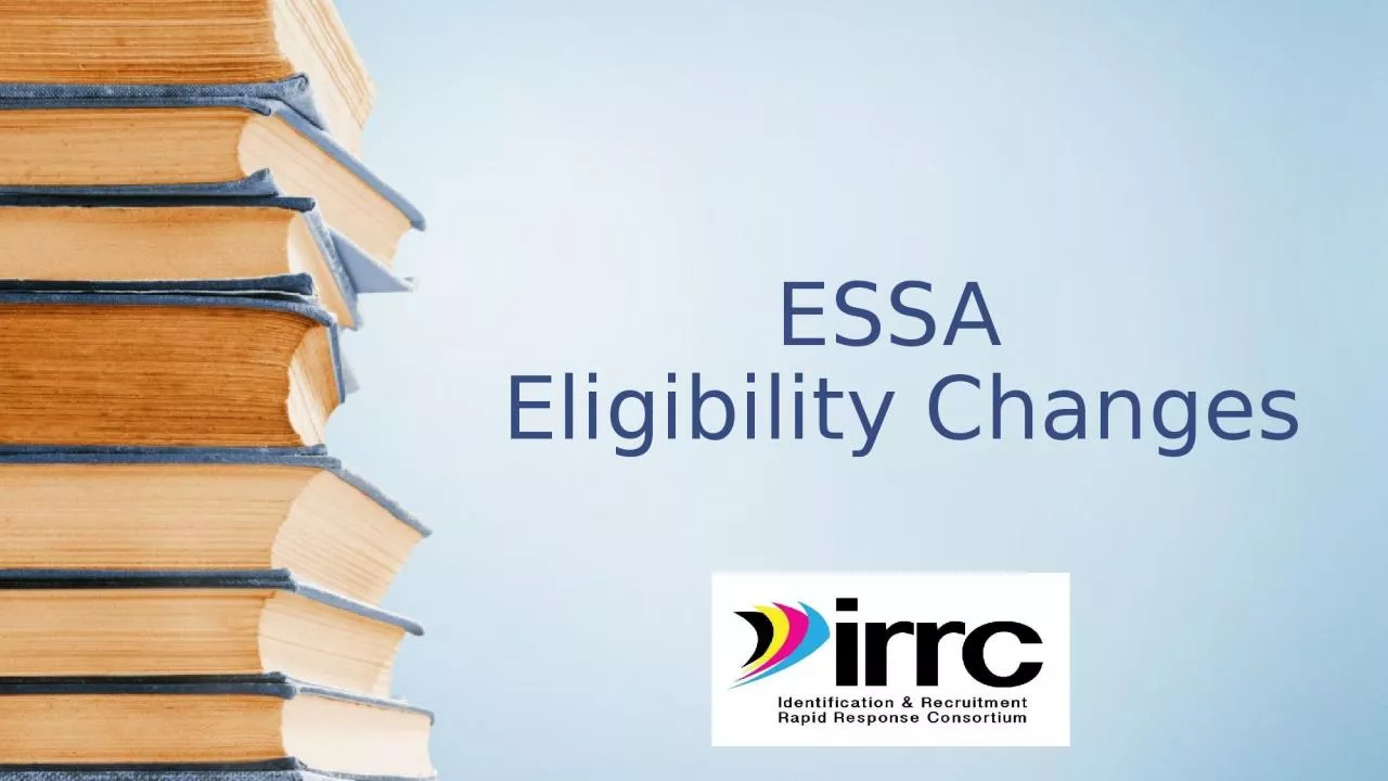 PPT-ESSA Eligibility Changes