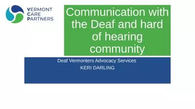 Deaf Vermonters Advocacy Services