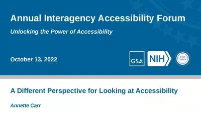 Annual Interagency Accessibility Forum