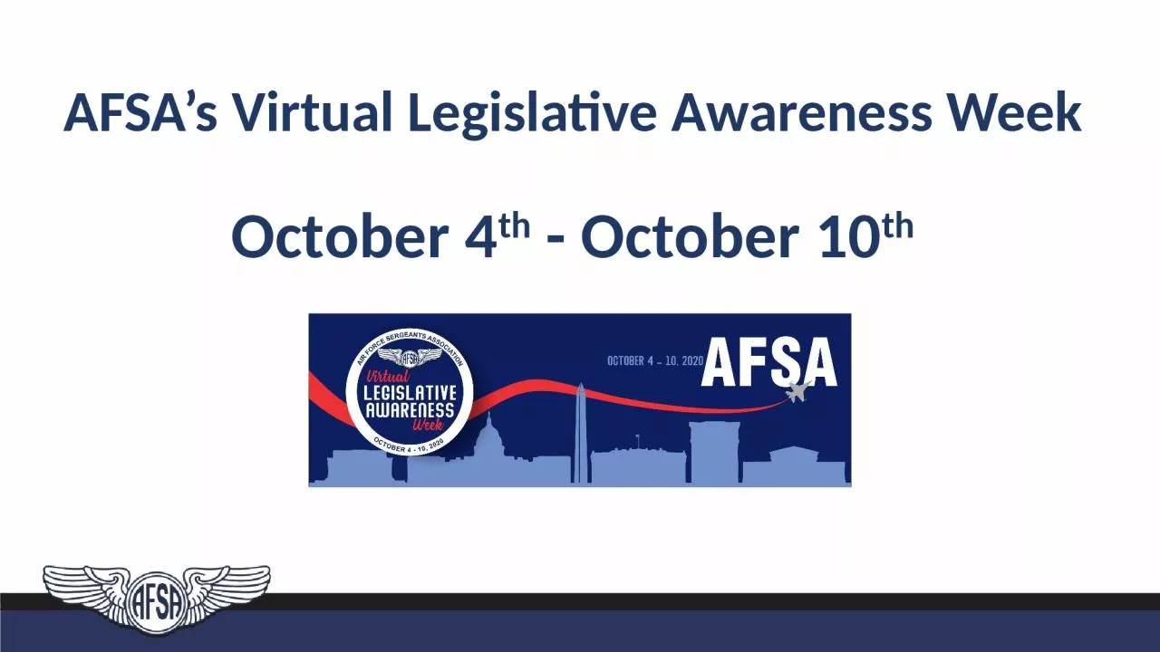 PPT-AFSA’s Virtual Legislative Awareness Week