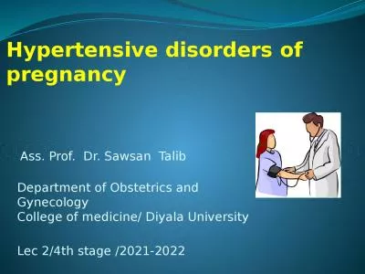 Hypertensive disorders of