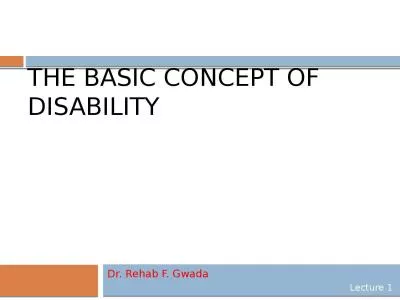 The basic concept of Disability