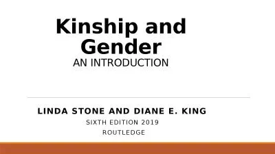 Kinship and Gender AN INTRODUCTION