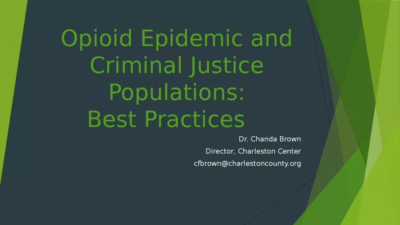 Opioid Epidemic and Criminal Justice