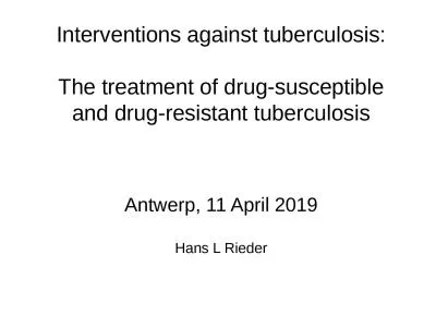 Interventions against tuberculosis: