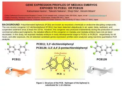 BACKGROUND:  Polychlorinated biphenyls (PCBs) are known as