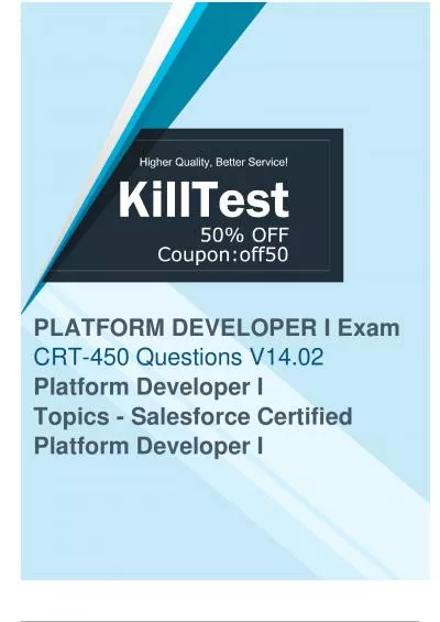 Salesforce CRT-450 Exam Questions - Check the Free CRT-450 Sample Questions