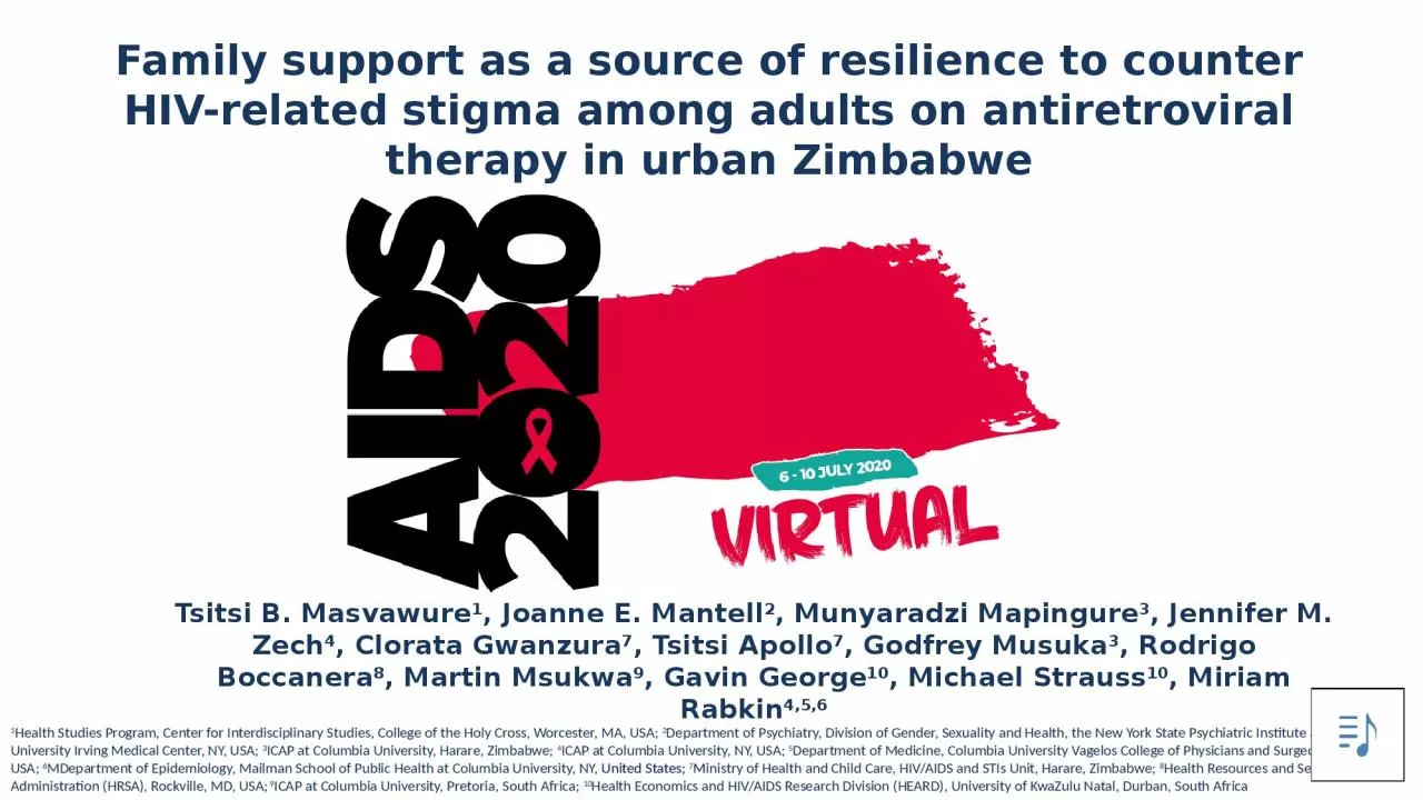 PPT-Family support as a source of resilience to counter HIV-related stigma among adults on