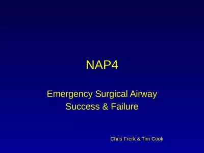 NAP4 Emergency Surgical Airway