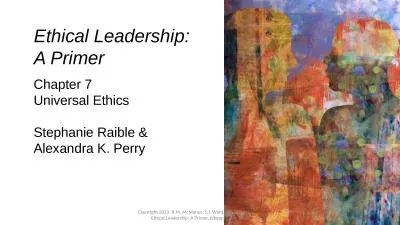 Ethical Leadership: A Primer