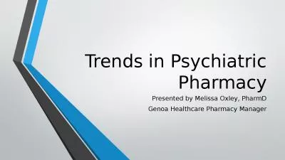 Trends in Psychiatric Pharmacy