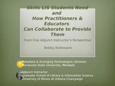 Skills  LIS  Students Need