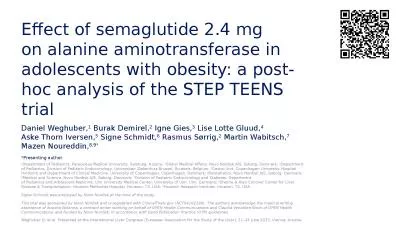 Effect of semaglutide 2.4 mg
