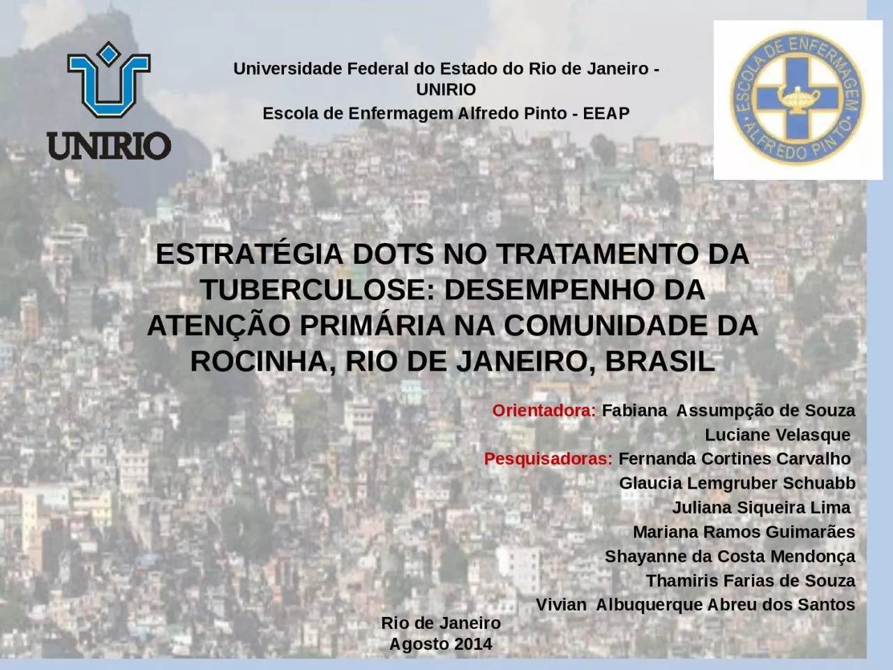 PPT-Universidade Federal do Estado do Rio de Janeiro - UNIRIO