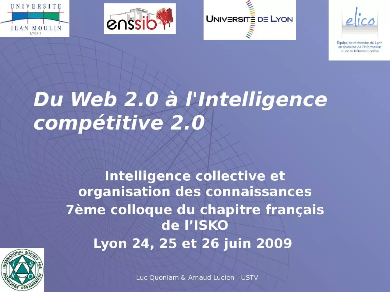 Du Web 2.0 à l'Intelligence compétitive 2.0
