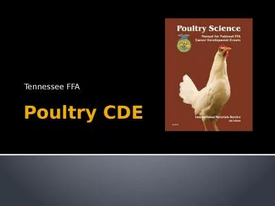 Poultry CDE	 Tennessee FFA