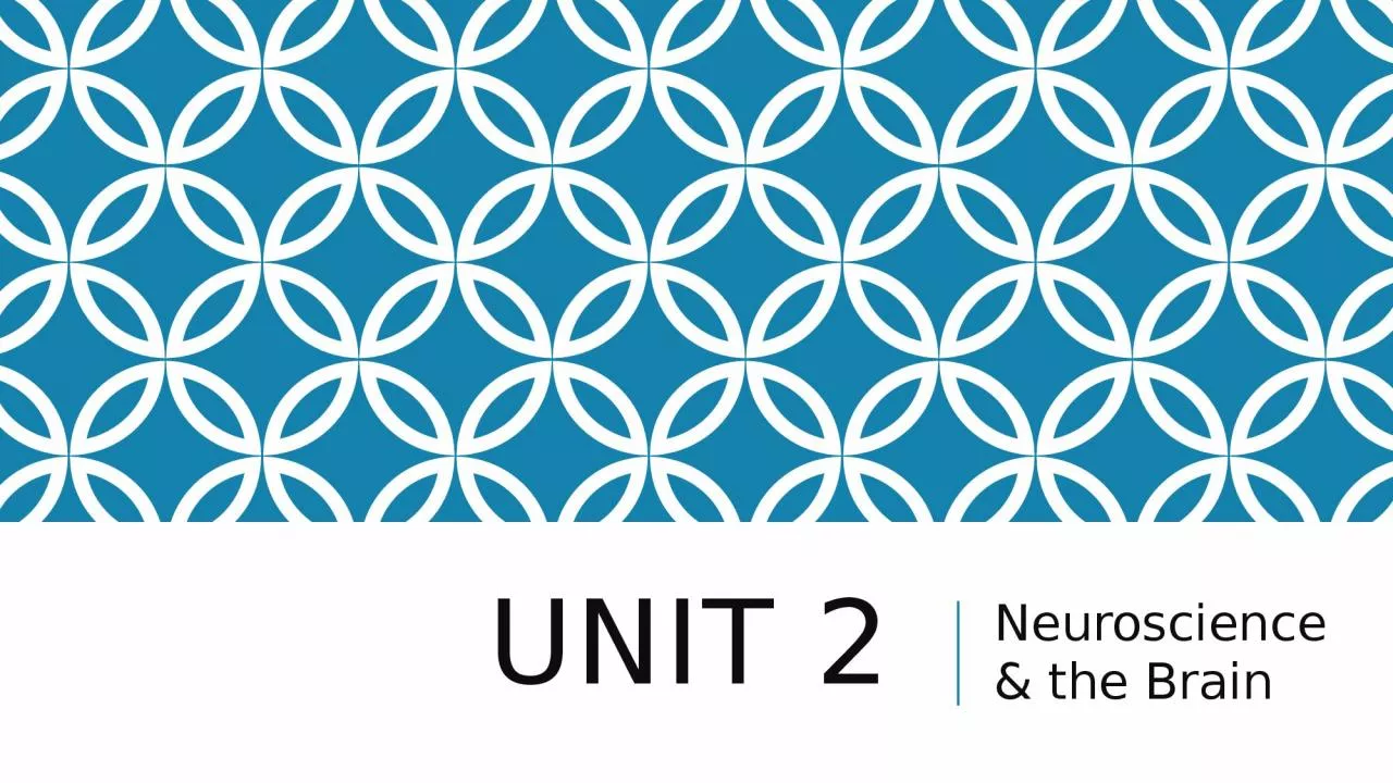 PPT-Unit 2 Neuroscience & the Brain